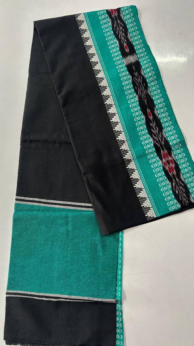 Black and ramagreen colour combination duppata
