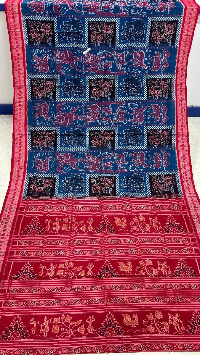 Blue black and red combinations pasapali desing