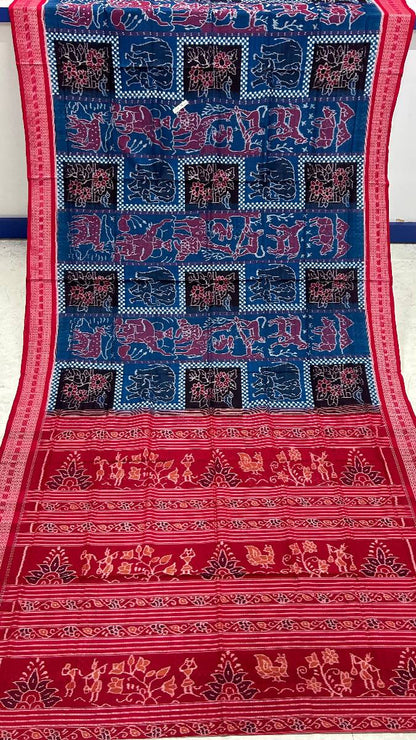Blue black and red combinations pasapali desing