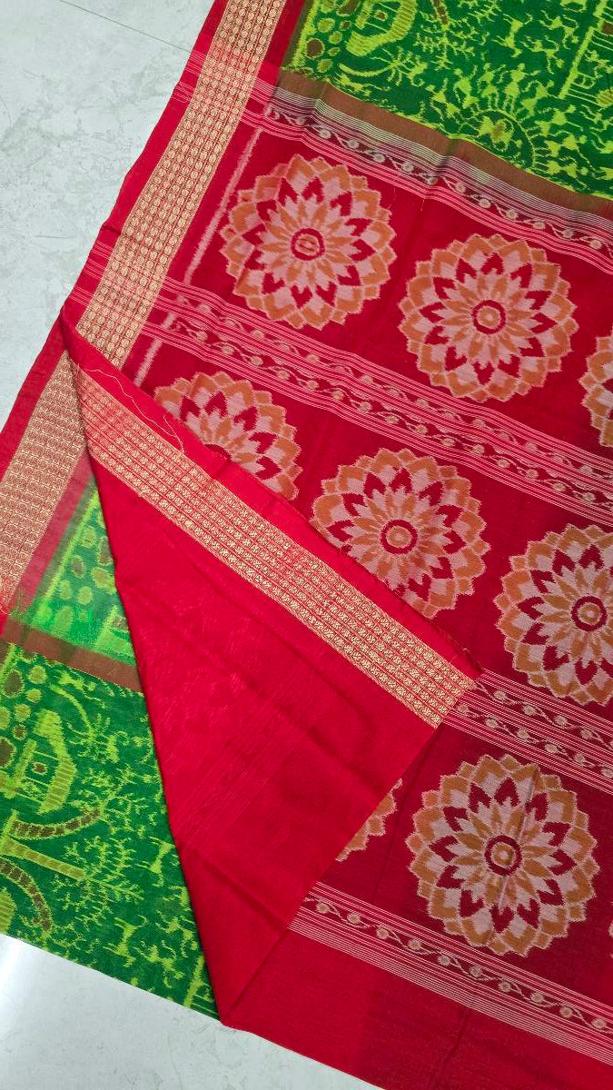 Cotton silk mix combination  sambalpuri bapta pata