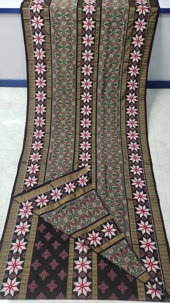 Star sapta Sambalpuri Pasapali desing cotton saree