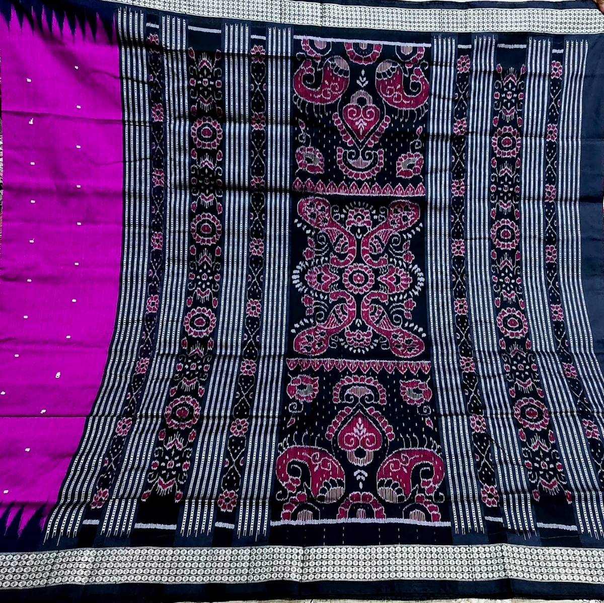 Hend weaven Minibuti silk saree
