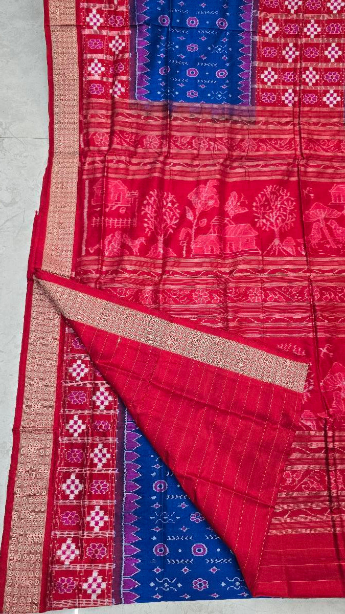 Sambalpuri handloom original pata pasapali desing saree