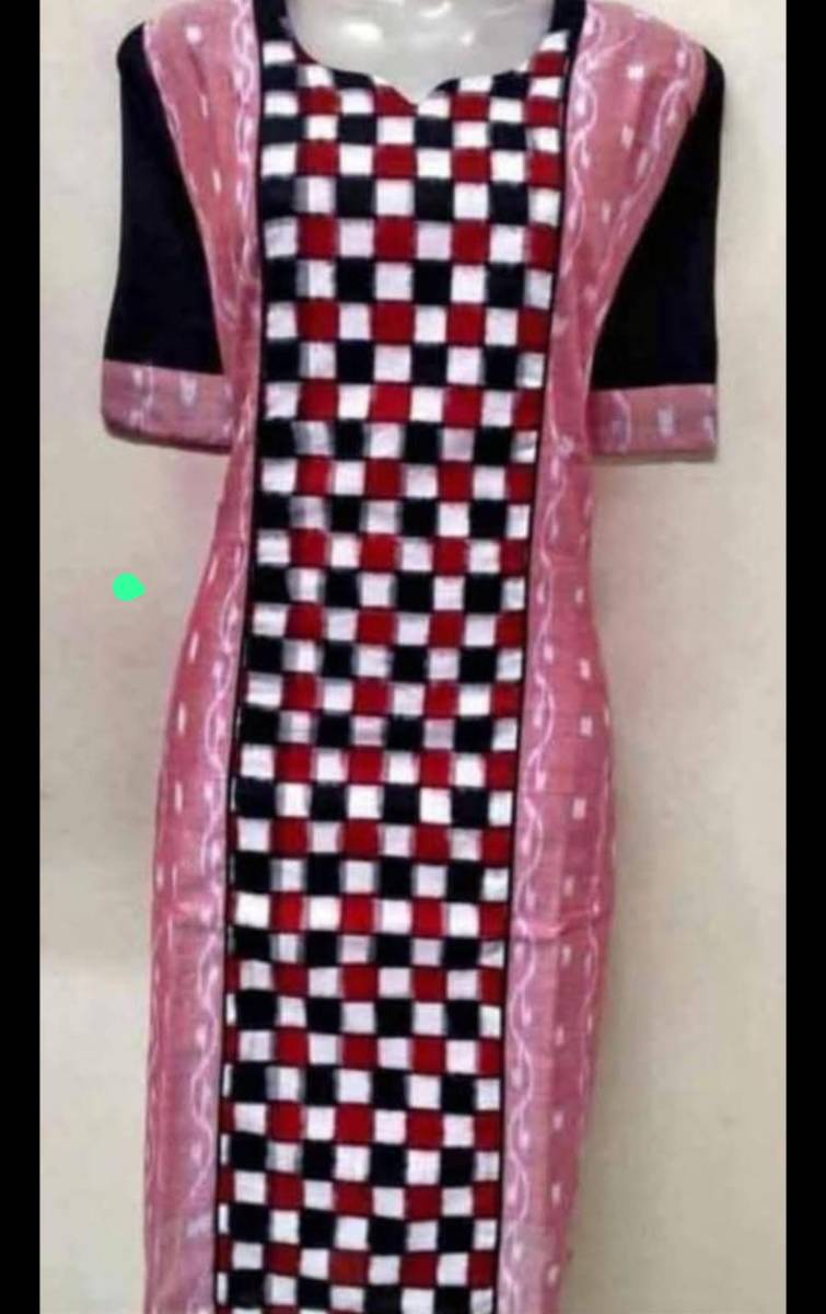 Sambalpuri side cut kurti