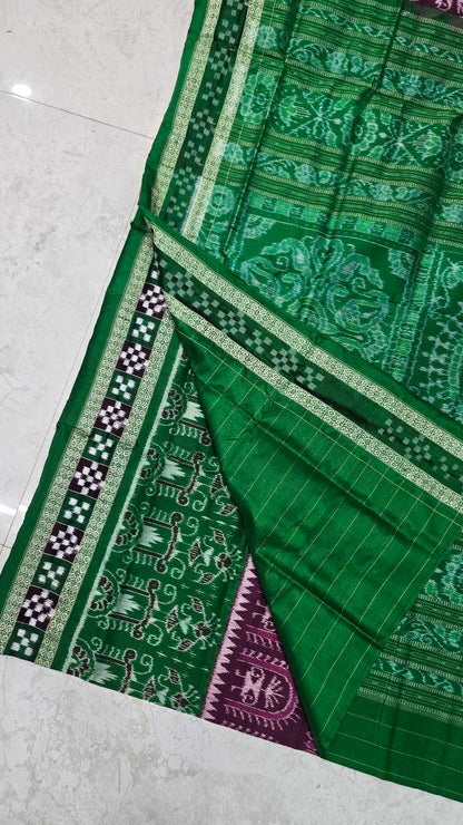 Sambalpuri original pata pasapali border saree