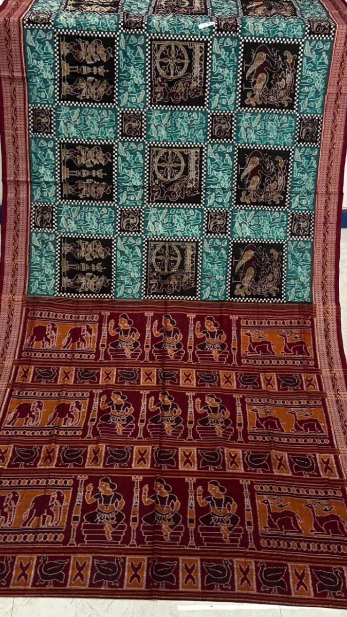 Most demanding pasapali work Sambalpuri saree