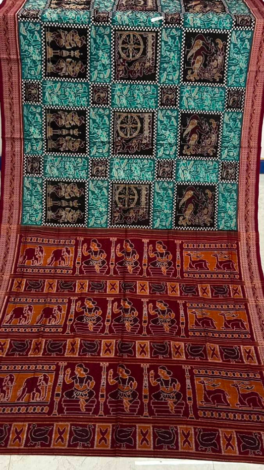 Most demanding pasapali work Sambalpuri saree