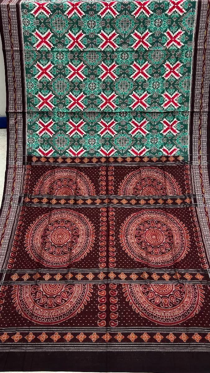 Total body pasapali work star sapta sambalpuri cotton saree with price