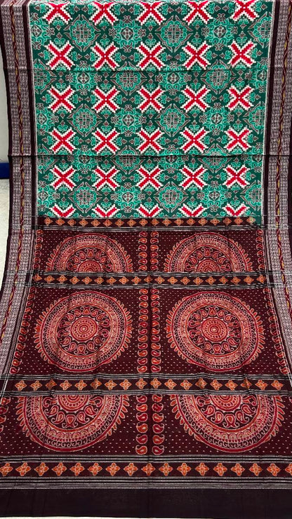 Total body pasapali work star sapta sambalpuri cotton saree with price
