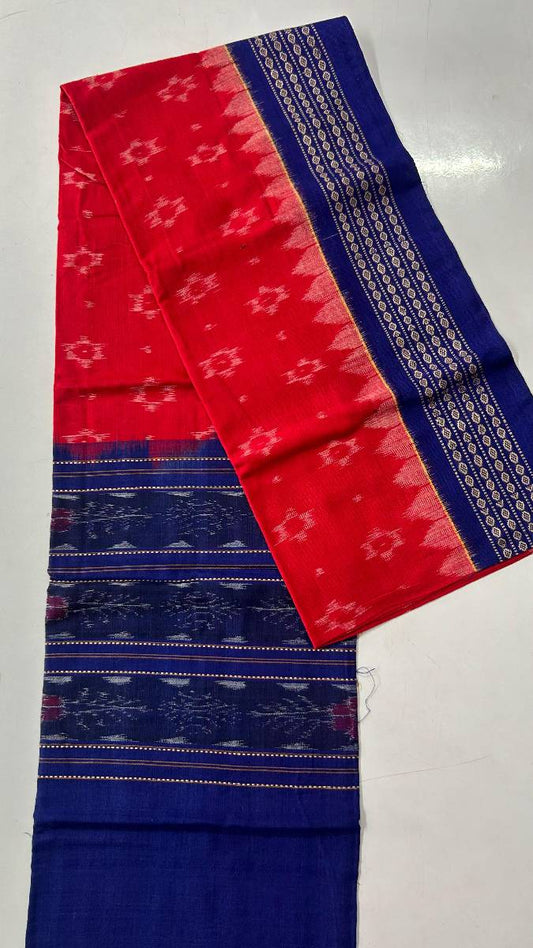 Red and blue colour combination dupatta