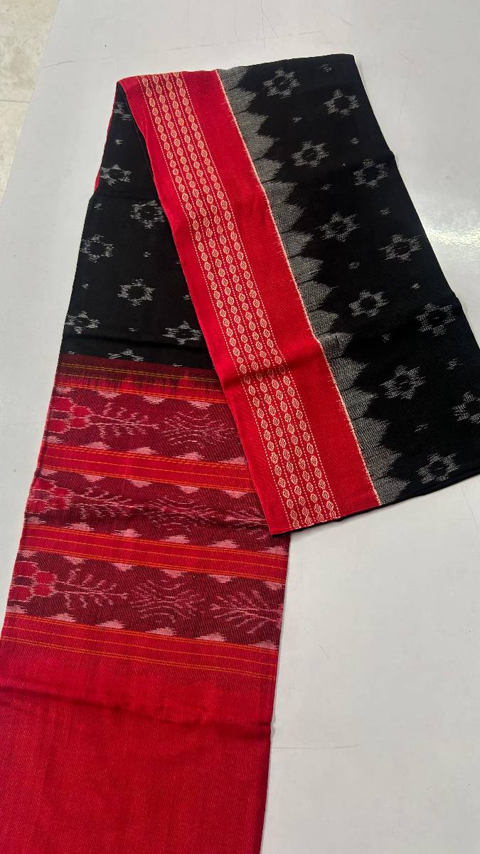 Black and red combinations duppata work