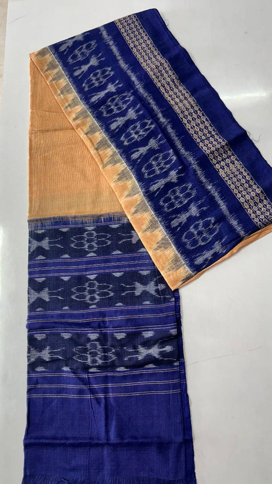 Cream and blue colour combination duppata