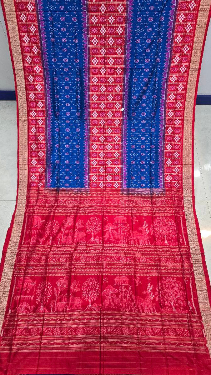 Sambalpuri handloom original pata pasapali desing saree
