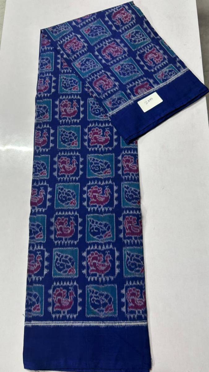Blue colour combinations box dress kapda piece