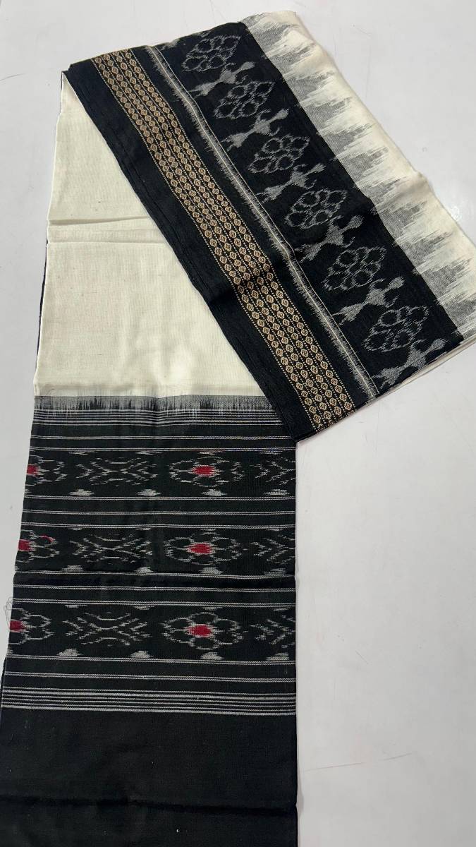 White and black combination duppata