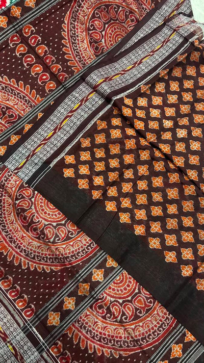 Total body pasapali work star sapta sambalpuri cotton saree with price