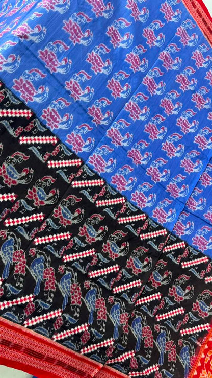 Half half desing pasapali Sambalpuri saree