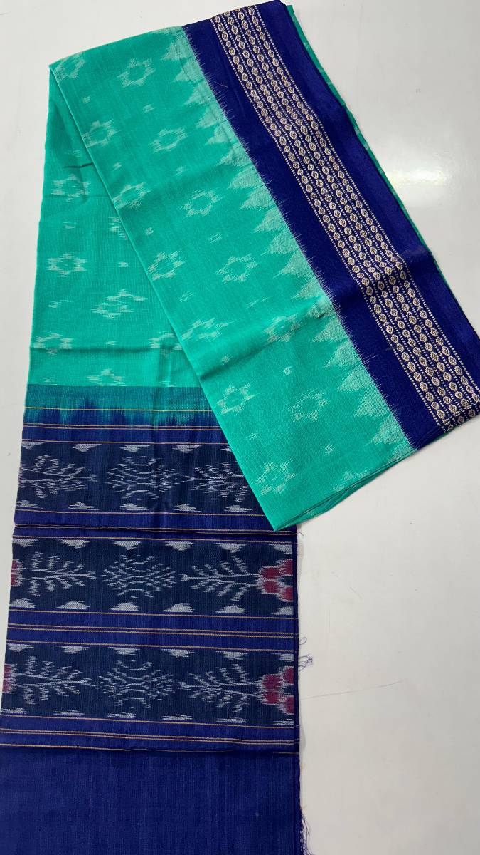 Ramagreen and blue combination duppata work