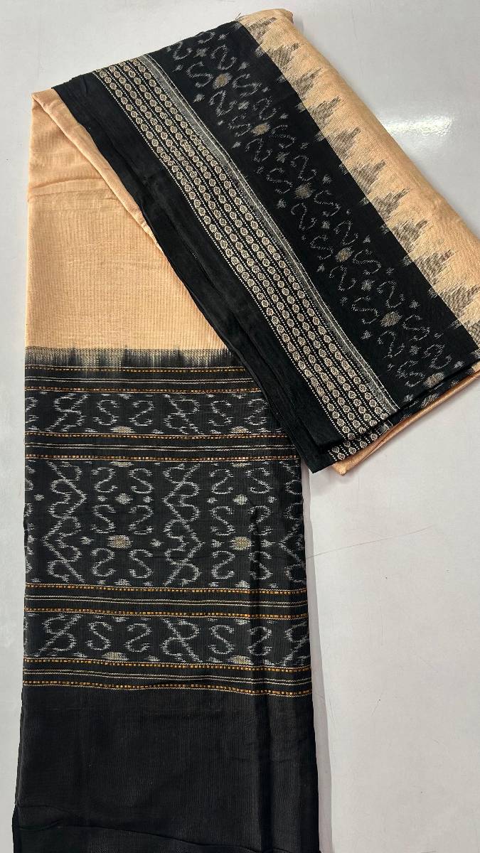 Cream and black colour combination duppata