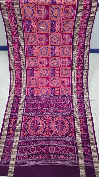 Cotton and silk combination sambalpuri bapta pata