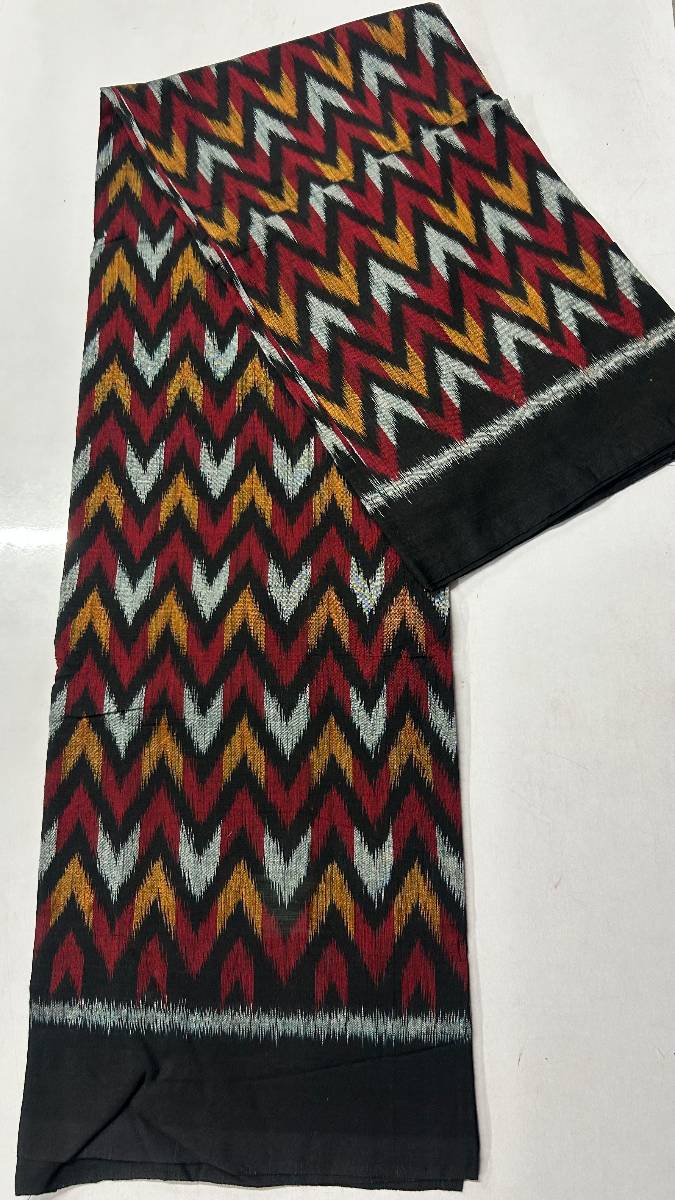 black colour Sambalpuri dress desing only top cotton