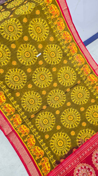 Cotton-silk mix new  combination sambalpuri bapta pata