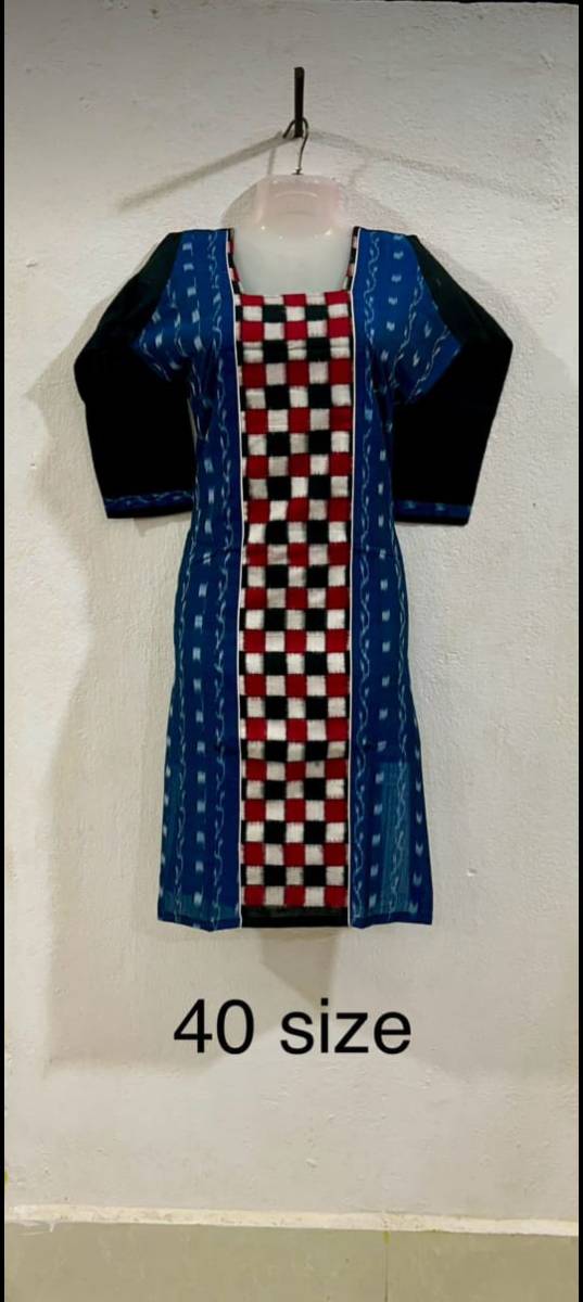 Sambalpuri side cut kurti