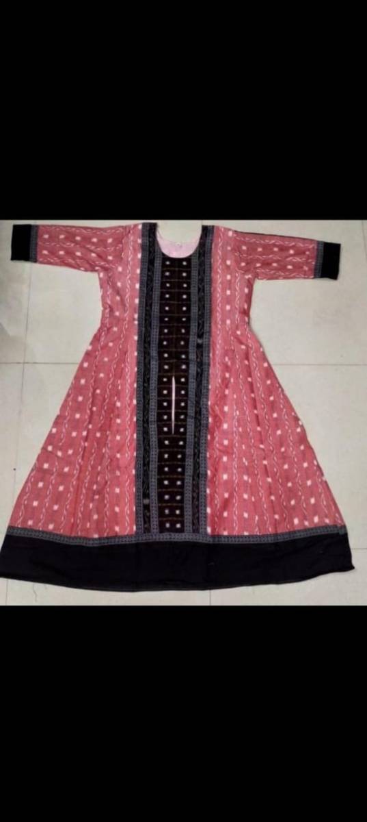 Sambalpuri gown cotton fabric