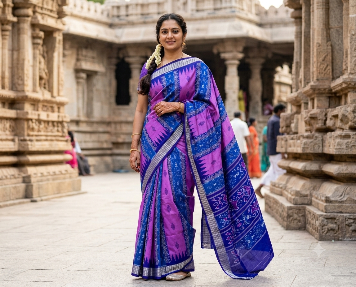 Handweaven sambapuri silk