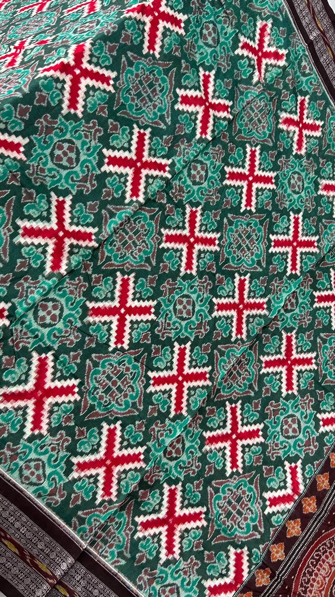 Total body pasapali work star sapta sambalpuri cotton saree with price