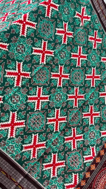 Total body pasapali work star sapta sambalpuri cotton saree with price