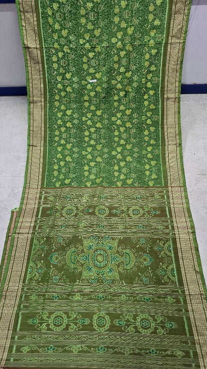 Cotton and silk combination sambalpuri bapta pata saree