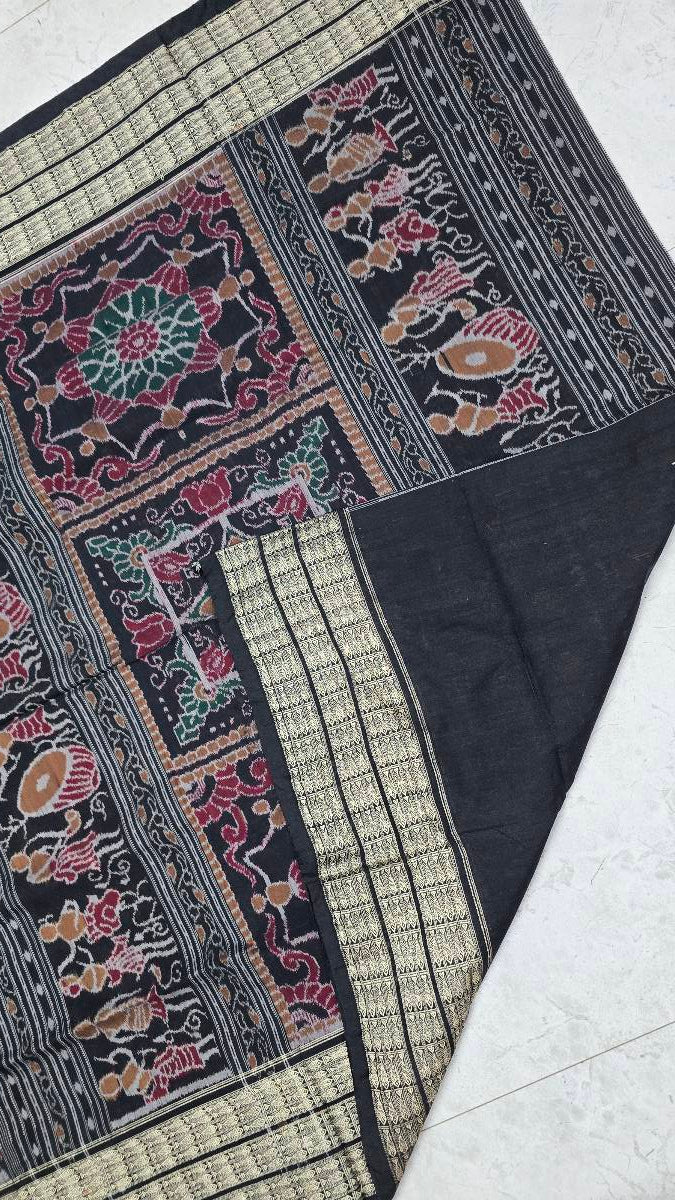 Cotton and silk combination sambalpuri bapta pata