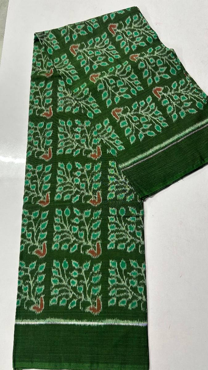 Green💚 colour Sambalpuri dress desing only top cotton