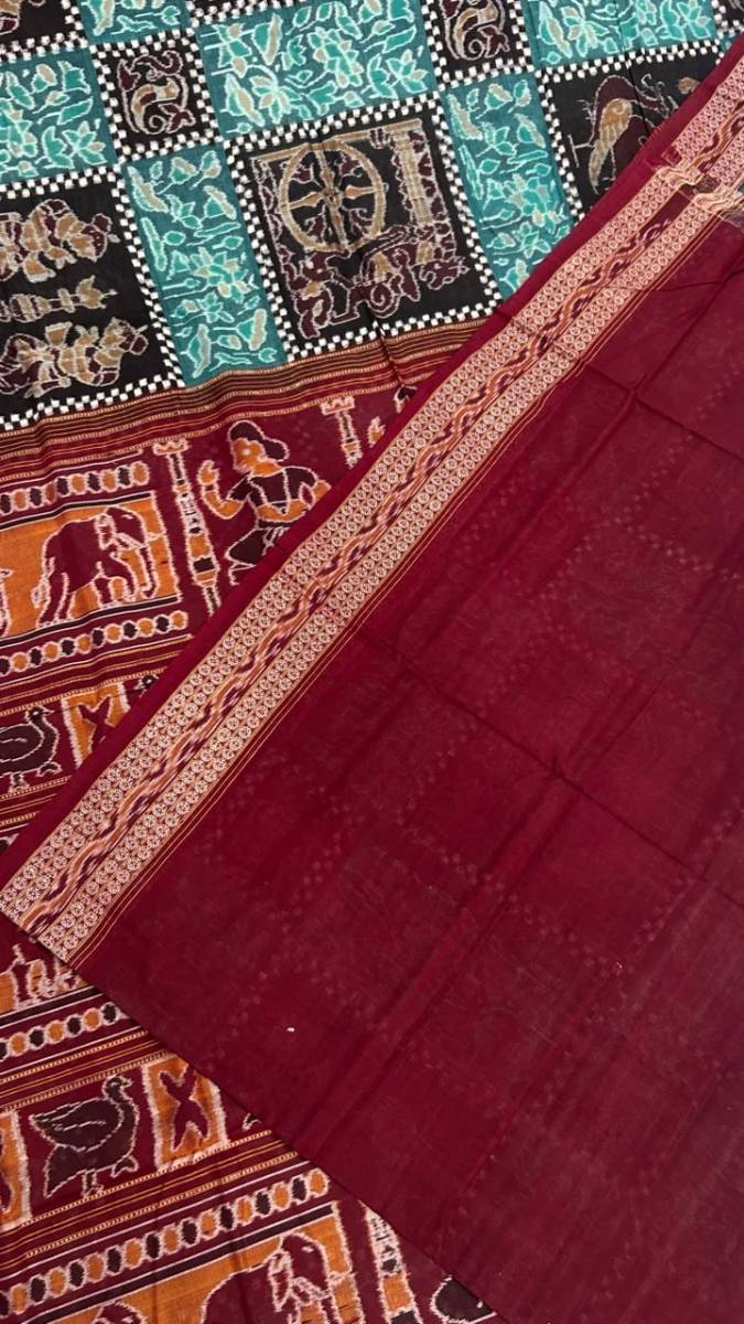 Most demanding pasapali work Sambalpuri saree