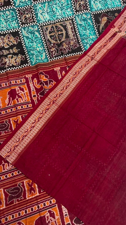 Most demanding pasapali work Sambalpuri saree
