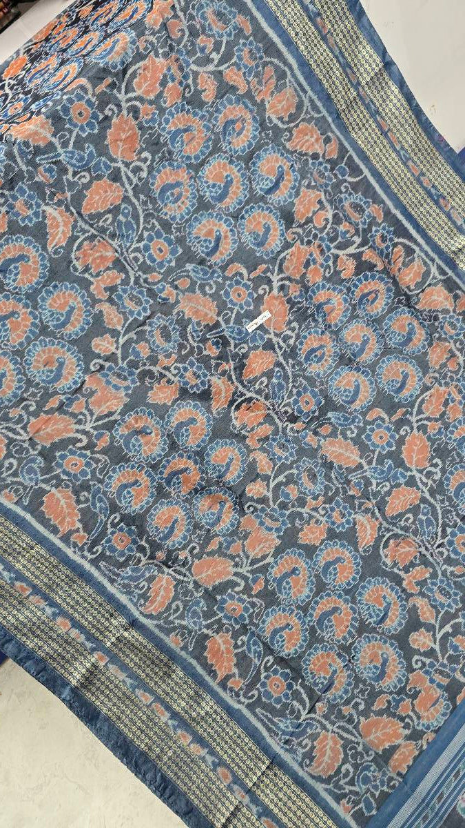 Cotton and silk combination sambalpuri bapta pata