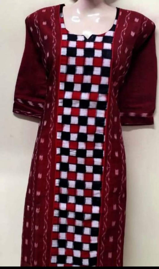 Sambalpuri side cut kurti