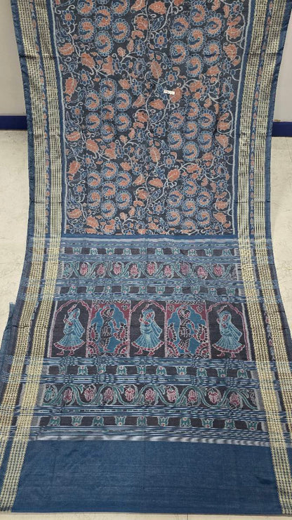 Cotton and silk combination sambalpuri bapta pata