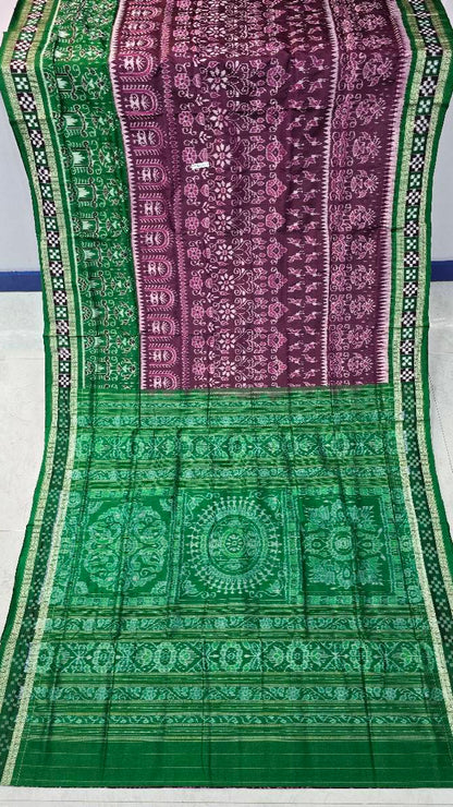 Sambalpuri original pata pasapali border saree