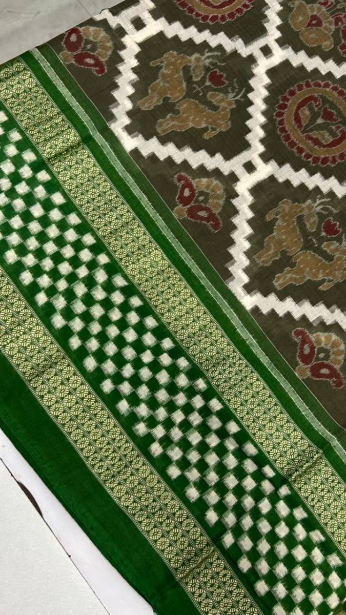 New colour+ body and border all pasapali Sambalpuri saree