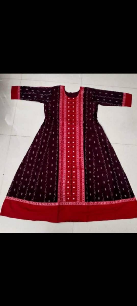 Sambalpuri gown cotton fabric