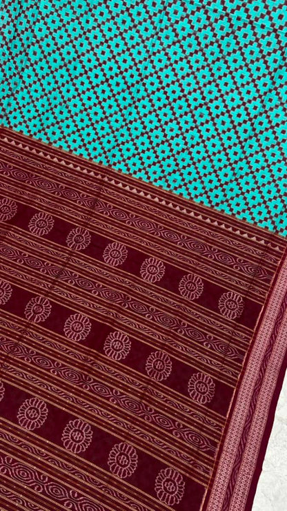 New modern design Pasapali Sambalpuri saree