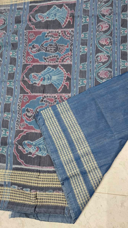 Cotton and silk combination sambalpuri bapta pata