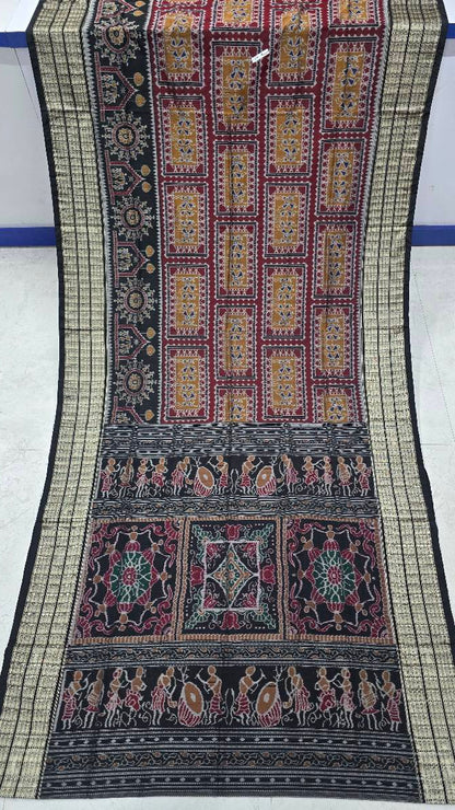 Cotton and silk combination sambalpuri bapta pata