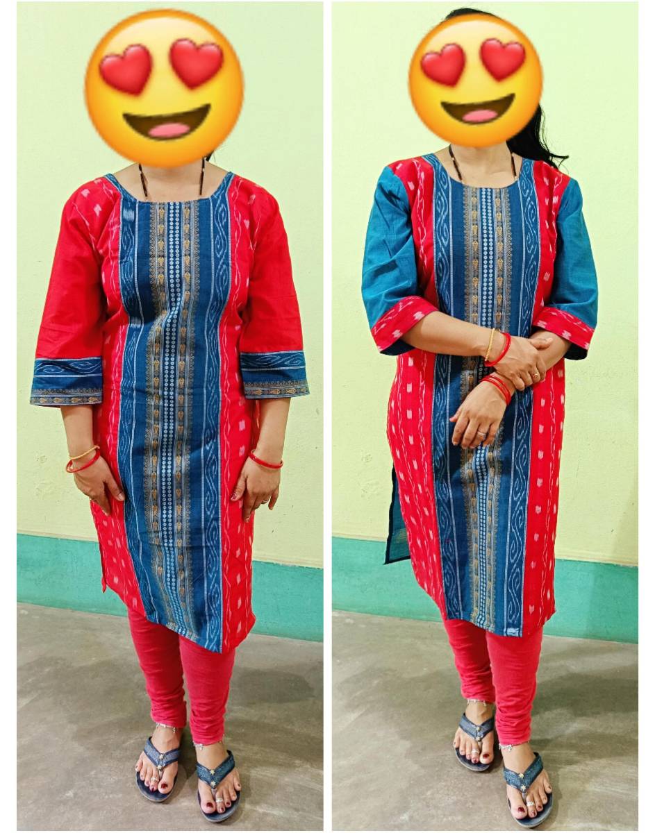 Sambalpuri handloom  cotton kurti