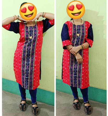 Sambalpuri handloom  cotton kurti