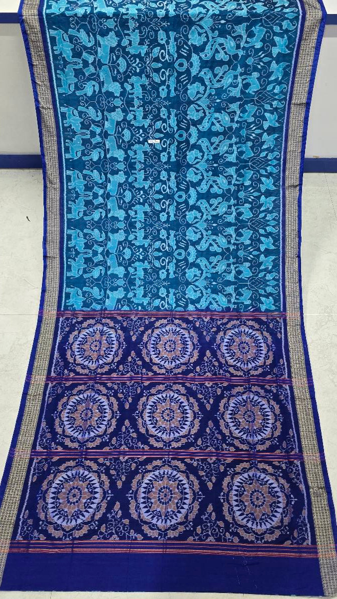 Cotton and silk combination sambalpuri bapta pata