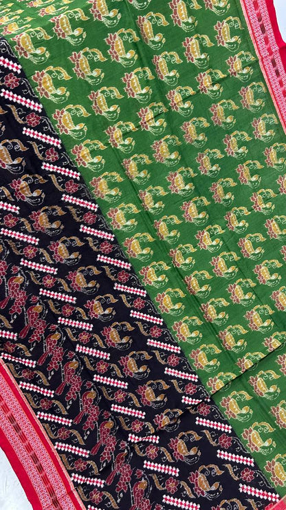 Half half desing Sambalpuri pasapali saree