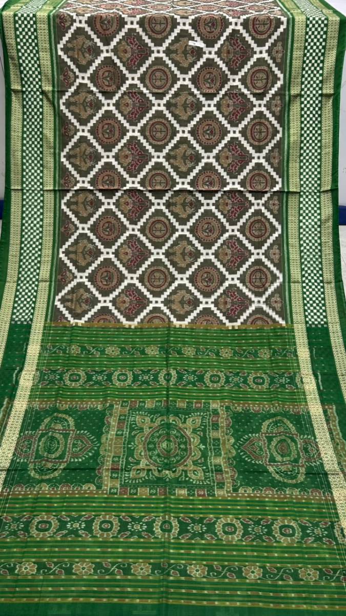 New colour+ body and border all pasapali Sambalpuri saree